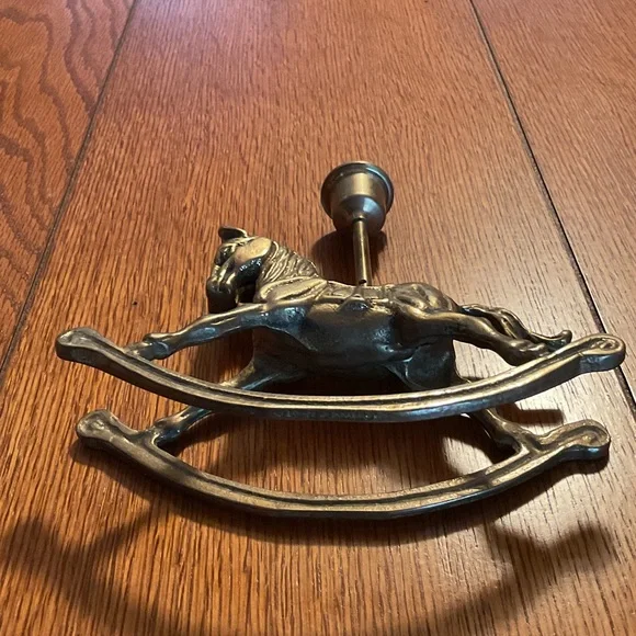 Rocking Horse Candle Holder Brass - Picture 9 of 9